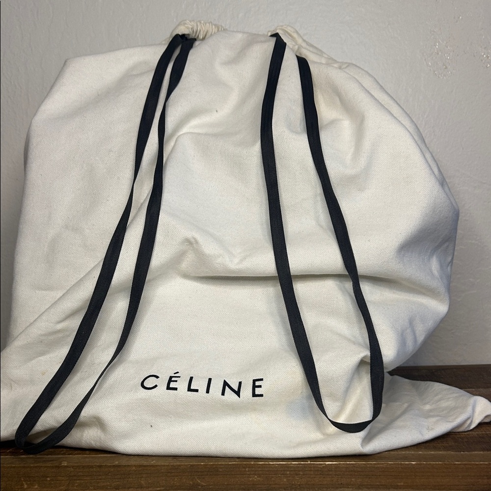 Celine Dark Gray Leather Tote - Picture 11 of 11